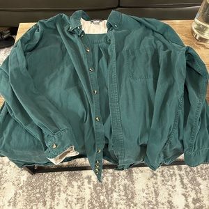 Men’s Green Button Up